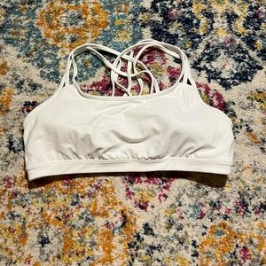 White Athleta Sports Bra